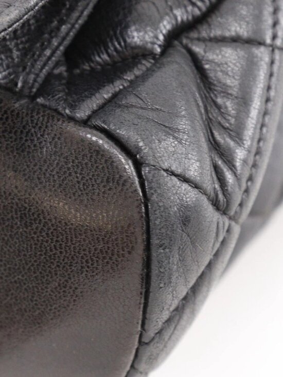 CHANEL Matelasse Backpack Daypack vintage black lambskin Women main image 4